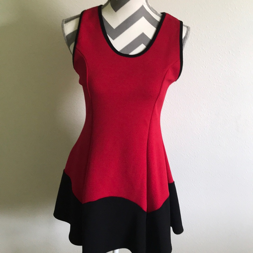 Color block mini dress